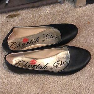 Cherish Black Flats